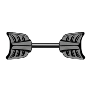 Micro Barbell noir avec flèche