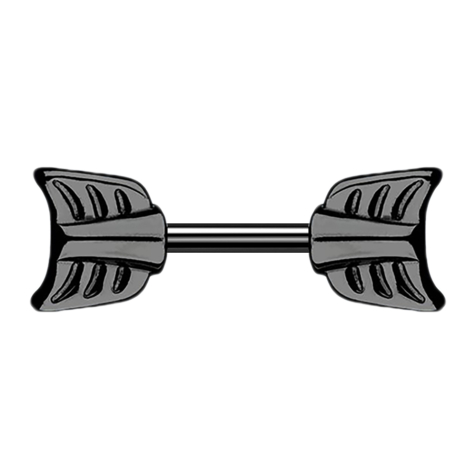 Barbell schwarz mit Pfeil