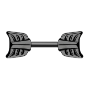 Barbell noir avec flèche