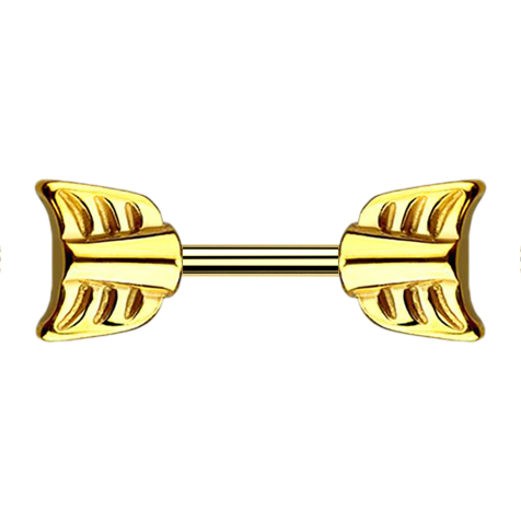 Barbell doré avec flèche