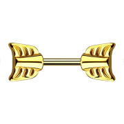 Barbell doré avec flèche