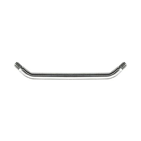 Surface barbell bar 45° silver