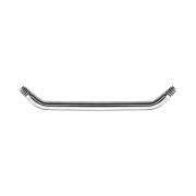Surface barbell bar 45° silver
