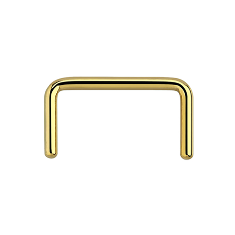 Septum ring U gold-plated