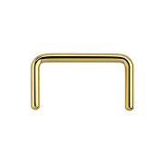 Septum ring U gold-plated
