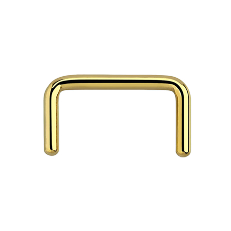 Septum Ring U vergoldet