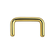 Septum ring U gold-plated