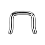 Anneau septum U coudé argent