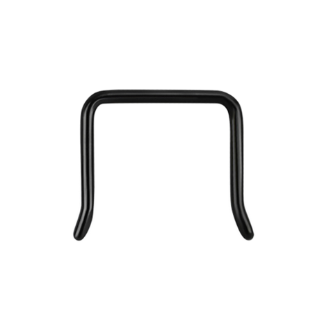 Anneau septum U coudé noir
