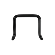 Septum ring U angled black