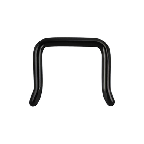 Septum ring U angled black