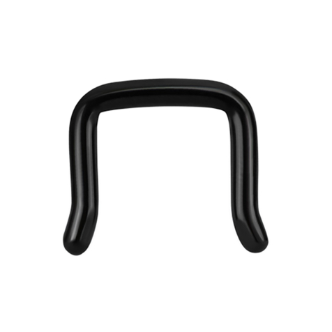 Septum ring U angled black