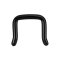Septum ring U angled black