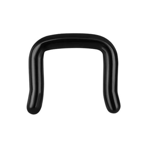 Septum Ring U abgewinkelt schwarz