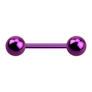 Micro Barbell violet avec deux boules