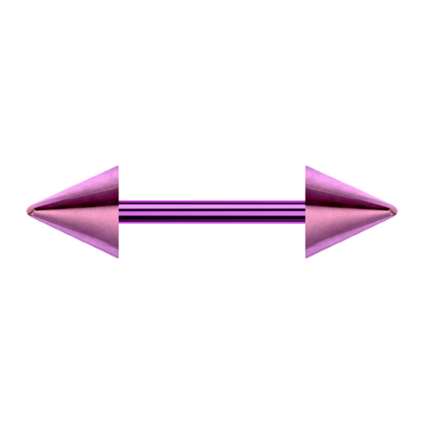 Micro Barbell violet avec deux cônes