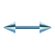 Micro Barbell bleu clair avec deux cônes