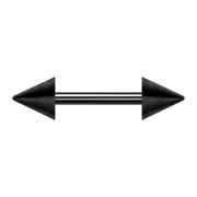 Barbell noir avec deux cônes