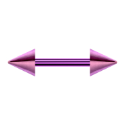 Barbell violet avec deux cônes