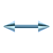 Barbell bleu clair avec deux cônes