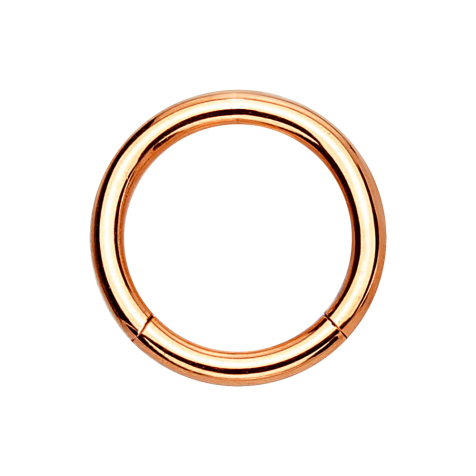 Segment ring hinged rose gold