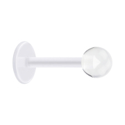 Micro Labret transparent mit Kugel transparent