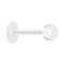 Micro Labret transparent avec boule transparente