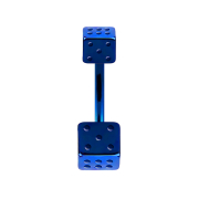 Banana blu scuro con due cubi