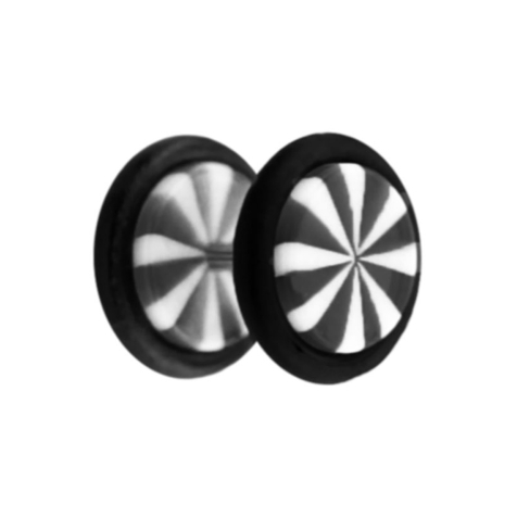 Fake Plug Twistet schwarz