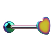 Barbell colored with ball and heart