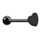 Barbell black with ball and heart