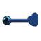 Barbell dark blue with ball and heart