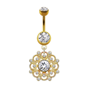 Banane vergoldet mit Anhänger Filigrane Vintage...