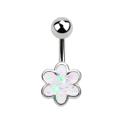 Banana silver flower with opal white