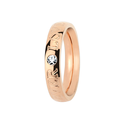Rose gold Forever Love ring