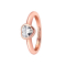 Ring rosegold mit Herzkristall