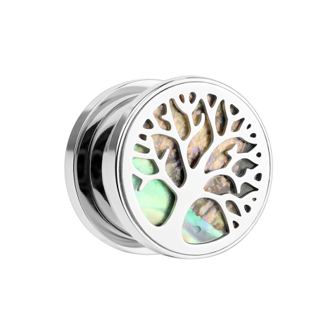 Flesh Plug Arbre de vie avec ormeau