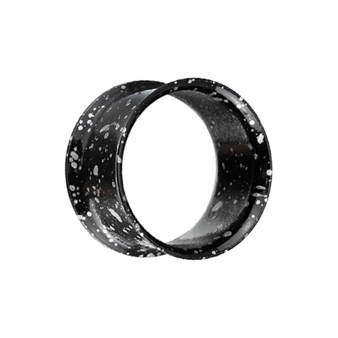 Flared Tunnel schwarz mit farbspritzer