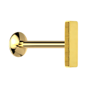 Micro UFO Labret gold-plated internal thread with bar