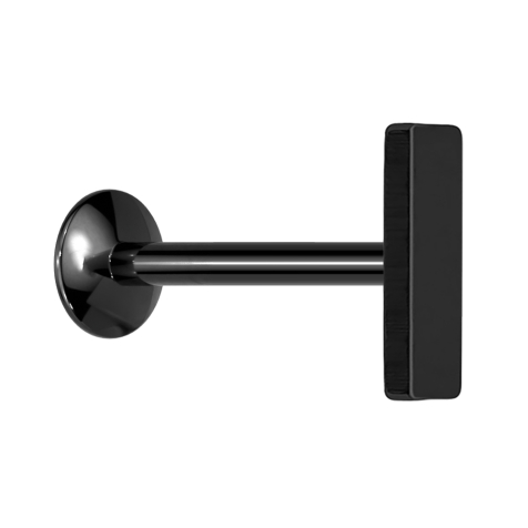 Micro UFO Labret femelle noir avec barre