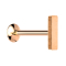 Micro UFO labret internal thread rose gold with bar