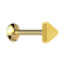 Micro UFO Labret gold-plated internal thread with triangle