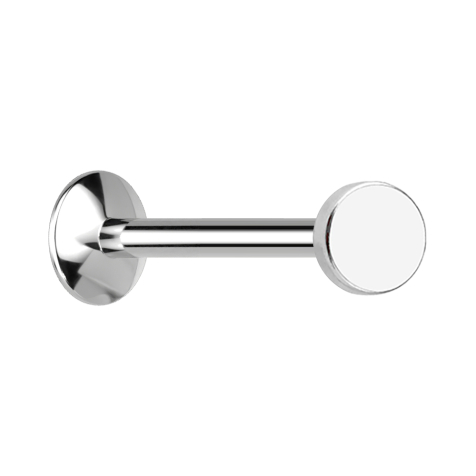 Micro UFO Labret femelle argenté avec disque