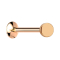 Micro UFO Labret Innengewinde rosegold mit Scheibe