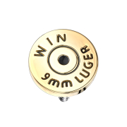 Dermal Anchor gold-plated cartridge ball