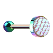 Barbell farbig mit Fischschuppen pink