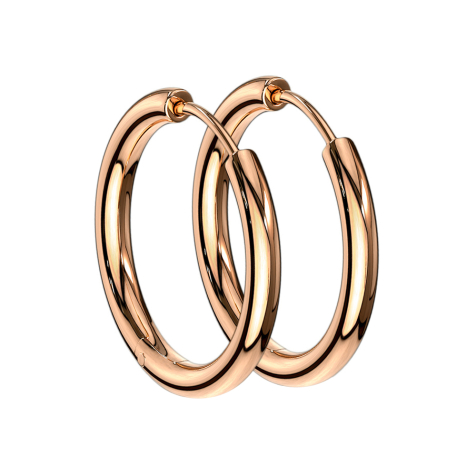 Boucle doreille or rose