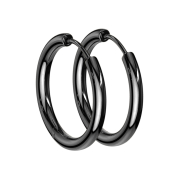 Boucle doreille noire