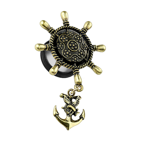 Flared Plug Roue de bateau avec ancre