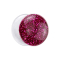Flared Plug transparent mit Glitter fuchsia